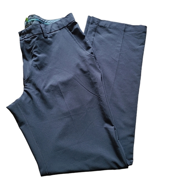 Sligo black straight leg  zip-up front mens golf sport pants - Picture 8 of 11